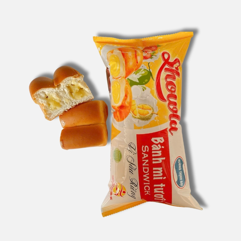 Bánh mì tươi Sandwich Showla vị Sầu Riêng