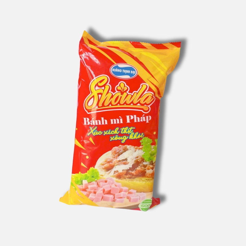 Bánh mì tươi Pháp Showla xúc xích thịt xông khói